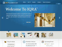 Tablet Screenshot of iqrafoundation.com